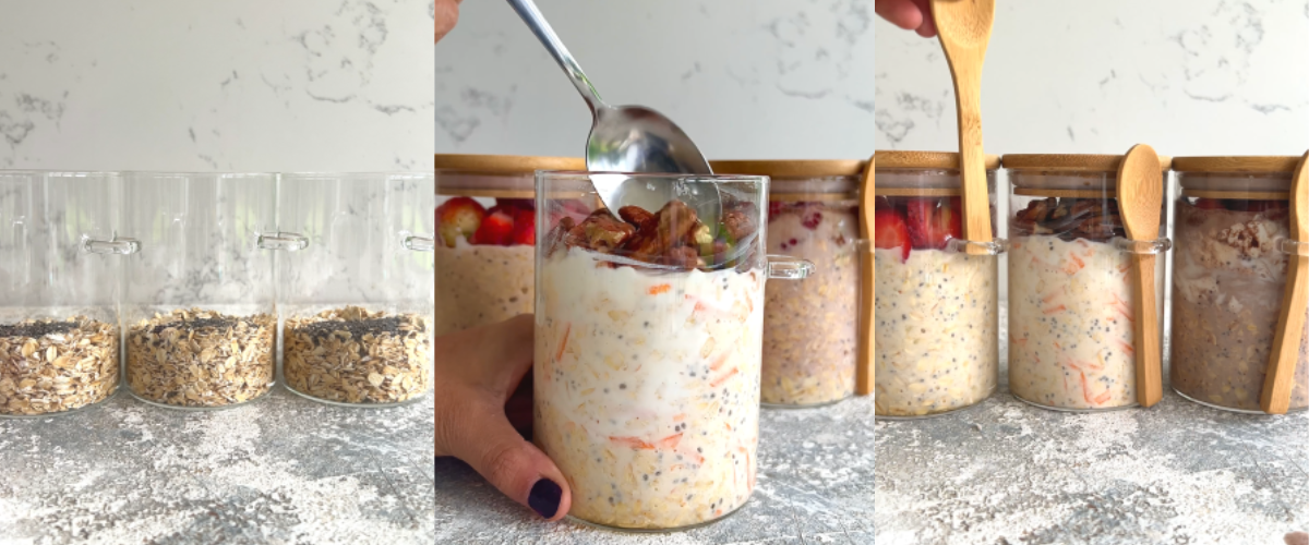 "Overnight oats" au yaourt grec