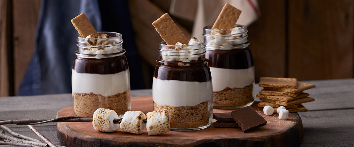 Parfait au chocolat et guimauves