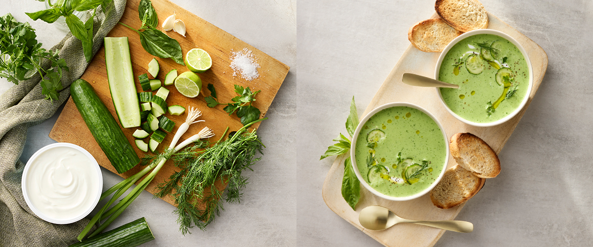 Gazpacho de concombres