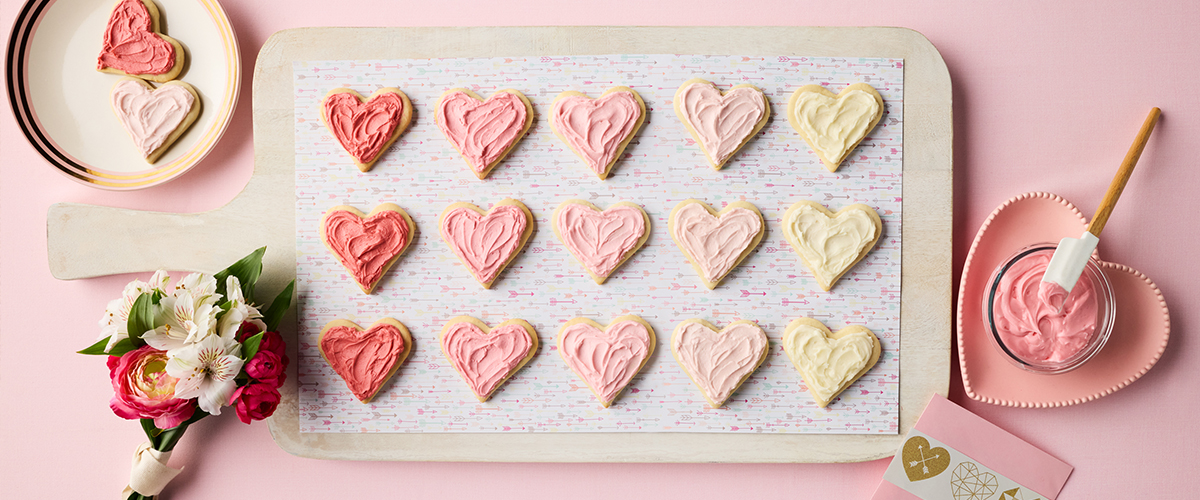 Biscuits Saint-Valentin au yaourt