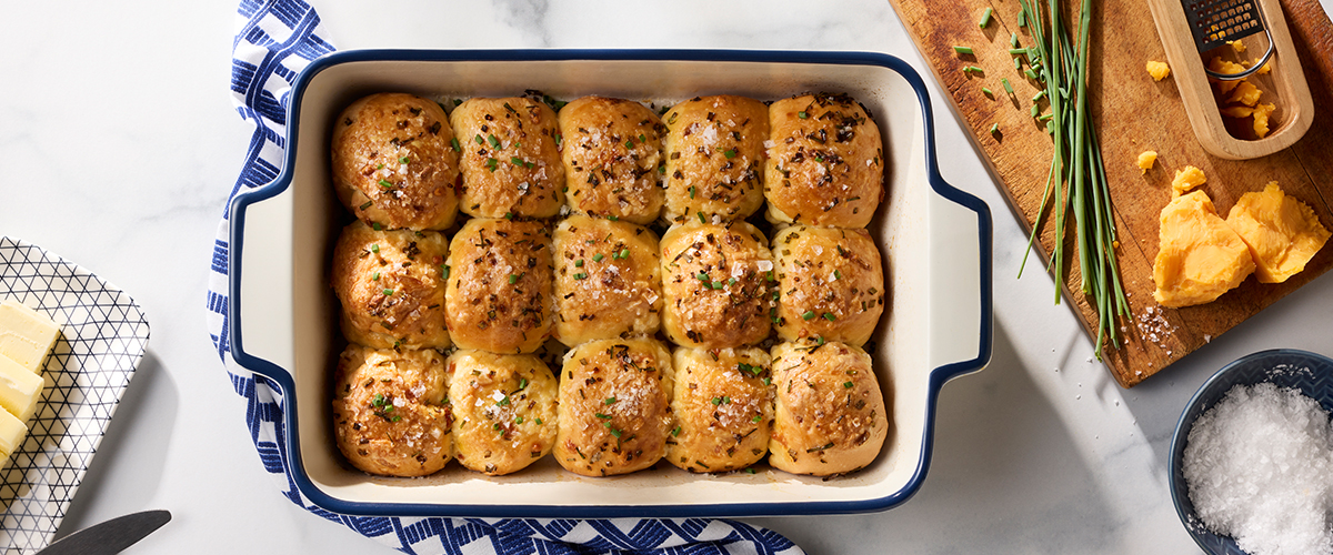 Petits pains à la ciboulette