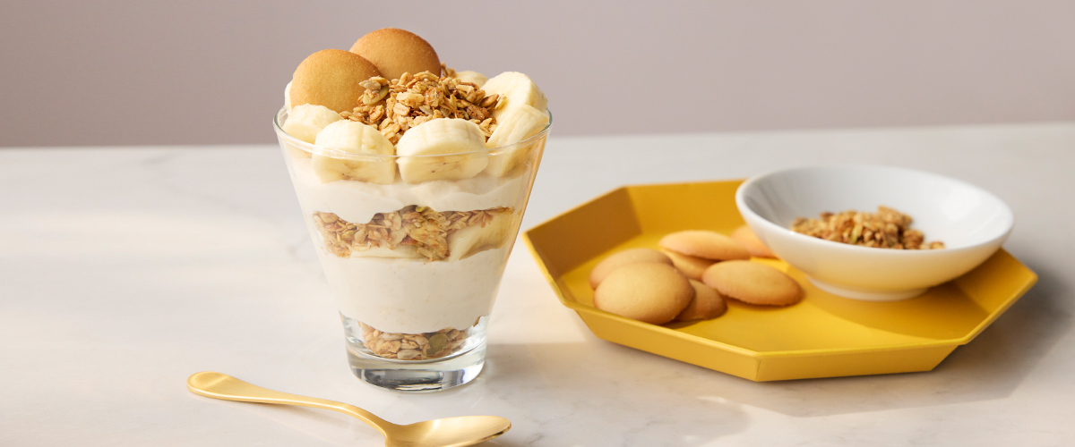 Parfait de pudding à la banane