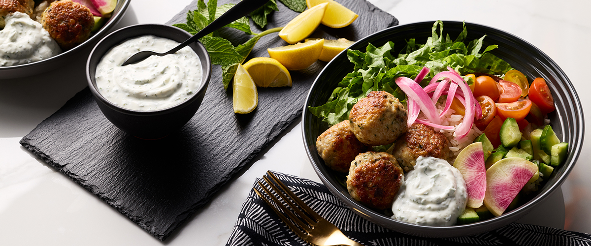 Bowl aux boulettes de poulet