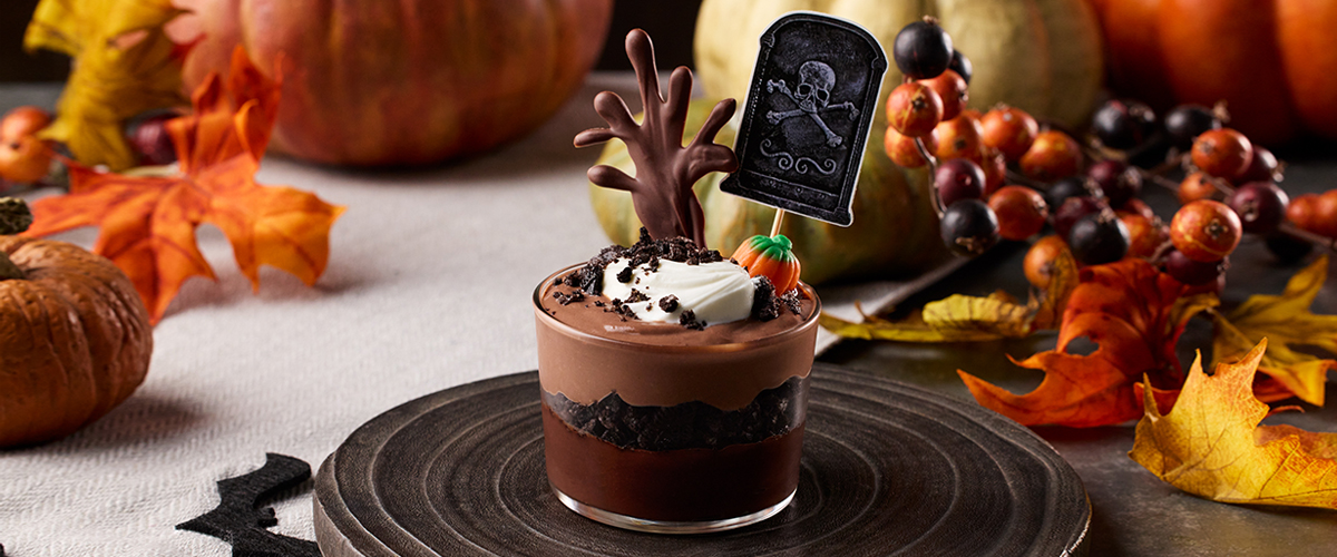 Parfait d'Halloween au chocolat