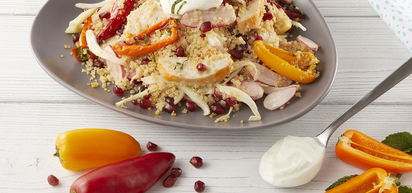 Salade de quinoa au poulet