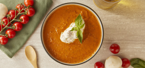 Soupe épicée a la tomate